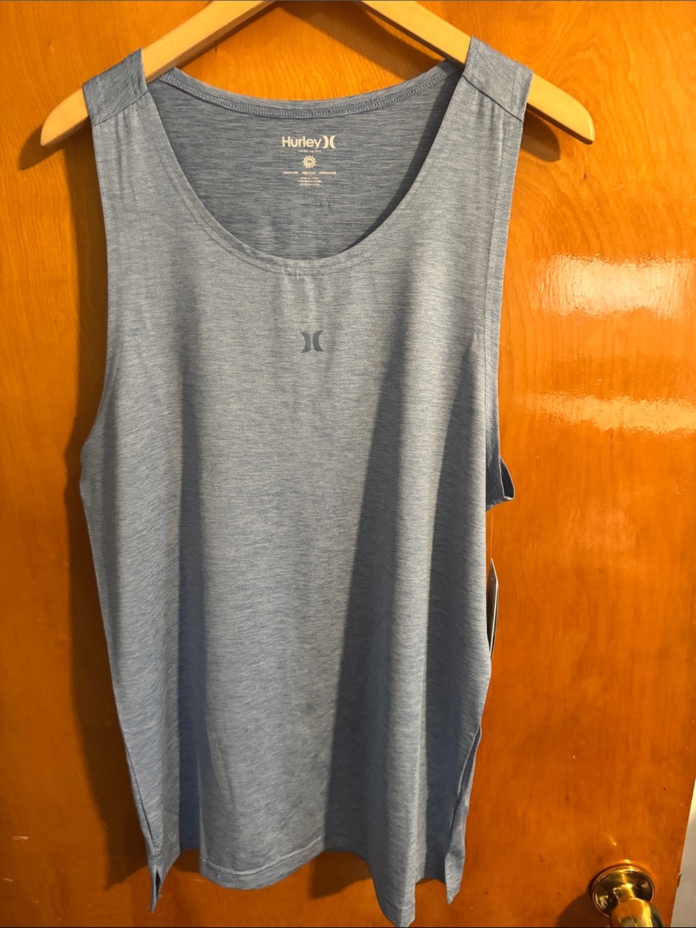 Hurley Tank Top Mens Medium Light Blue